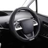 MOMO TUNING Steering Wheel Cover for Kei Compact and Minivans Black with White MOMO M Cars, Cars, (MAT CARBON-BLACK Logo, (38-39cm))