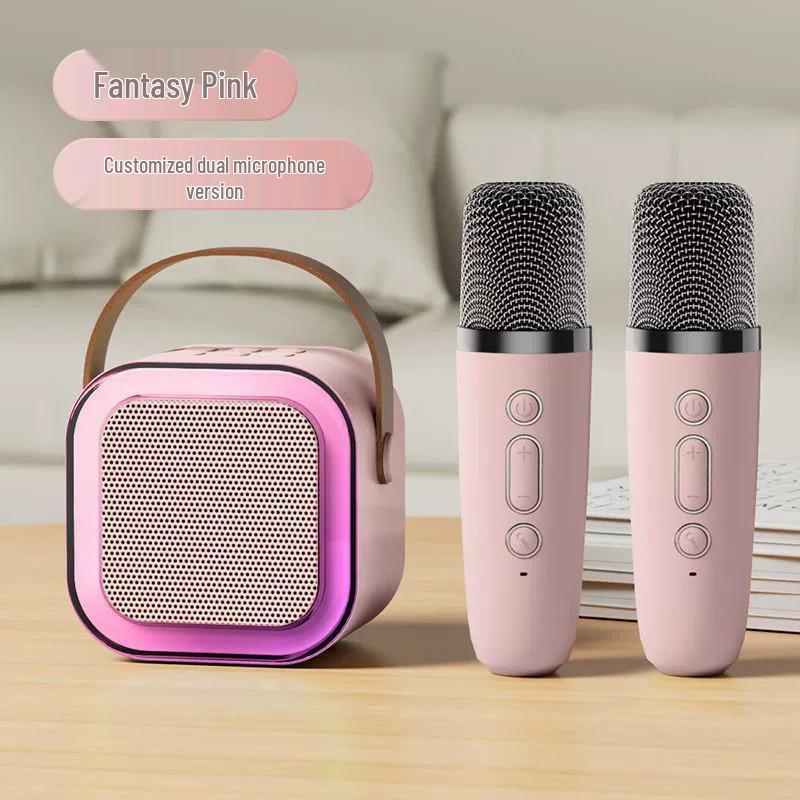 Integrated K12 Wireless Microphone & Bluetooth Speaker for Children's KTV and Home Singing