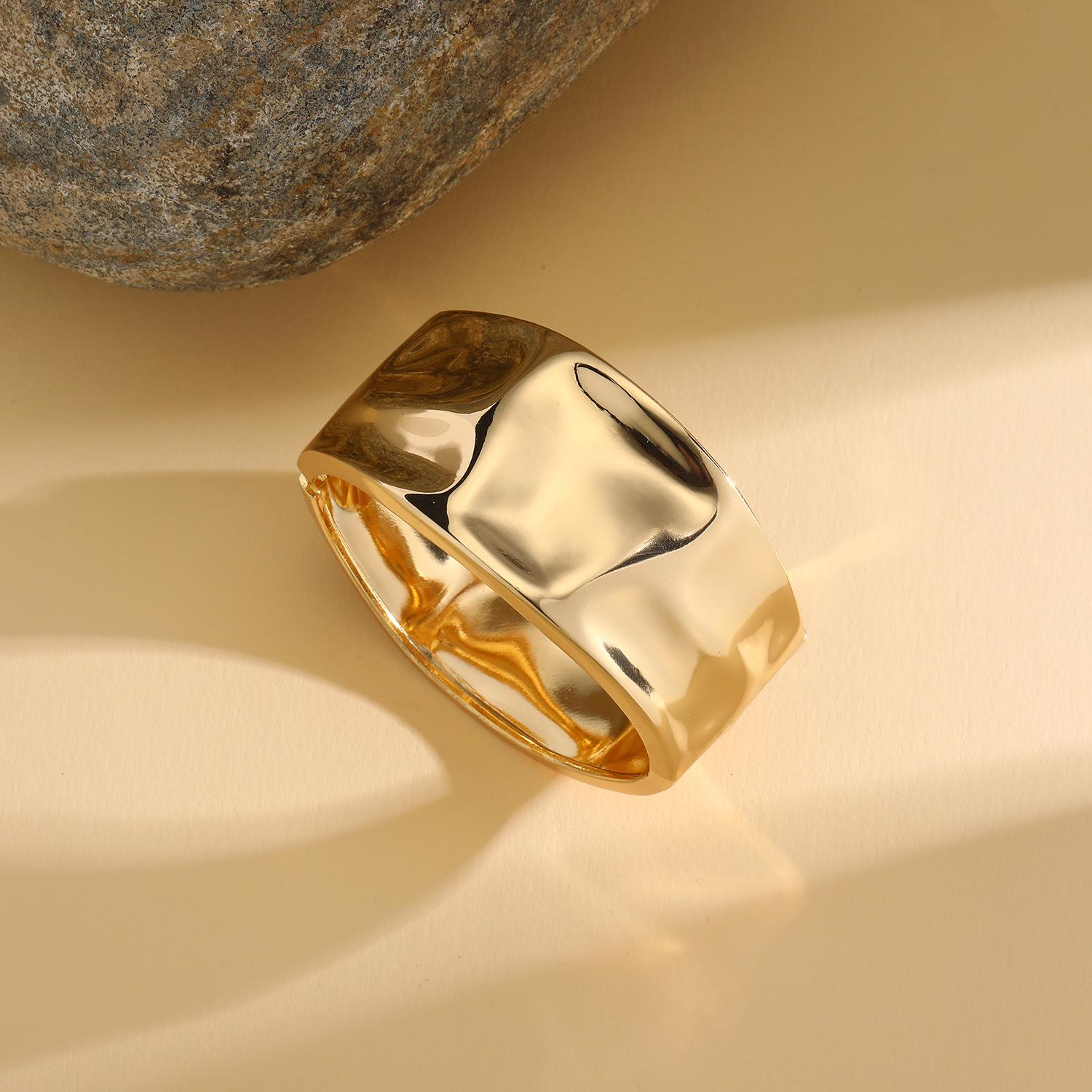 Асимметричный вогнуто-выпуклый широкий браслет-манжета, крутой стиль