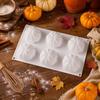 Silicone Pumpkin Mousse Mold 6 Cavities Flexible Nonstick Cake Baking Mold for Dessert Pastry Chocolate Jelly Mousse