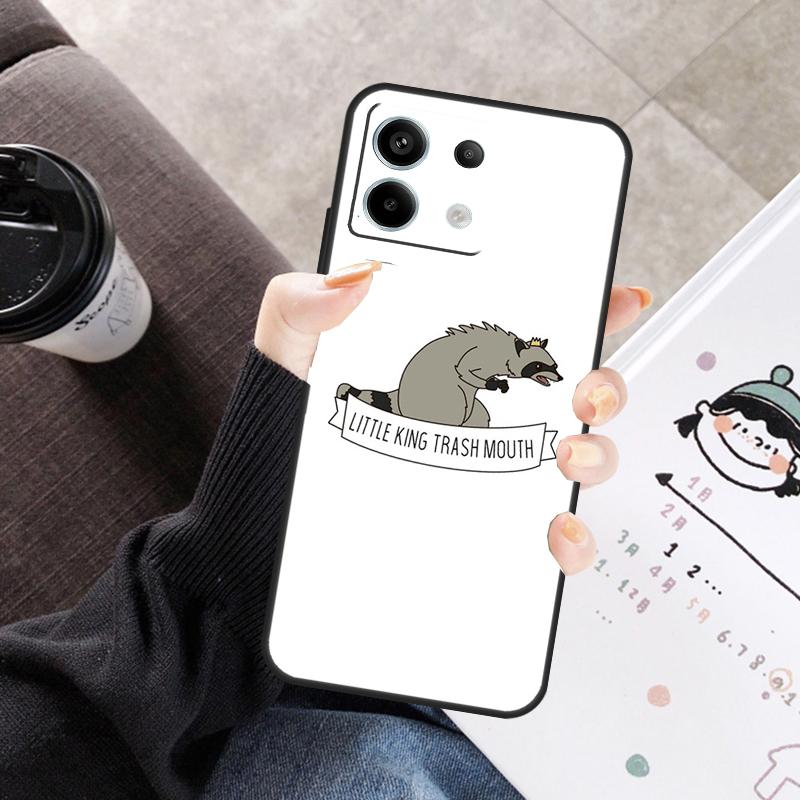 

Cartoon Raccoon Kawaii Cover For Xiaomi Redmi Note 13 9 10 11 12 14 15 Pro Plus Case For Redmi 15 C 12C 13C 14C 10C Redmi Note 9 Pro