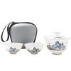 Chaxun Portable Travel Ceramic Tea Set with Gaiwan