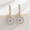 Fashionable Light Luxury Style Plum Blossom Girl Trend Is Full of Camellias Earrings
