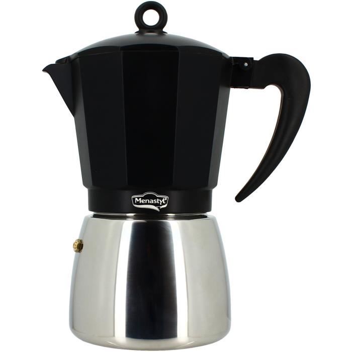 Italian Coffee Maker - MENASTYL - 3935072 - Aluminum - 12 Cups - All Hobs Including Induction
