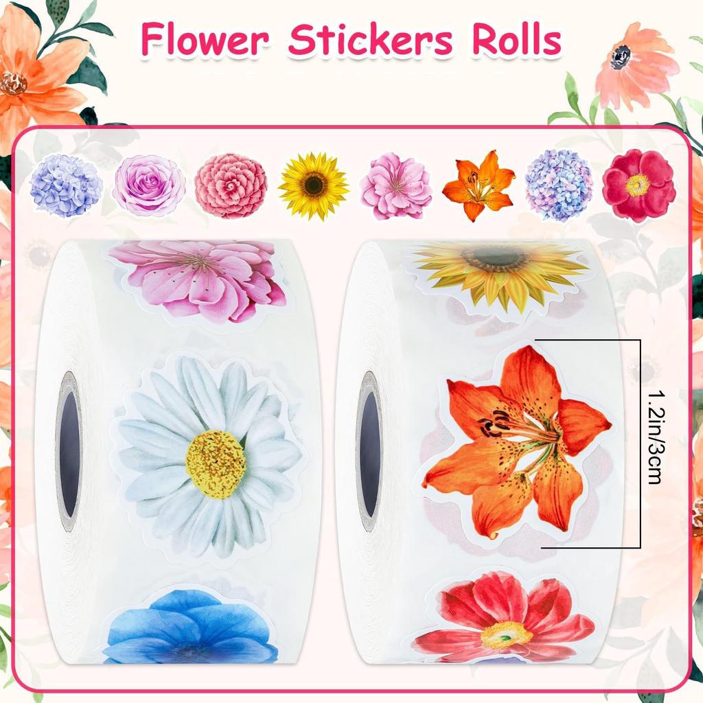 100-500Pcs Premium-Quality Colorful First-Class Butterfly High-Standard Flower Superior-Grade Shaped First-Class Stickers First-Class Sealing