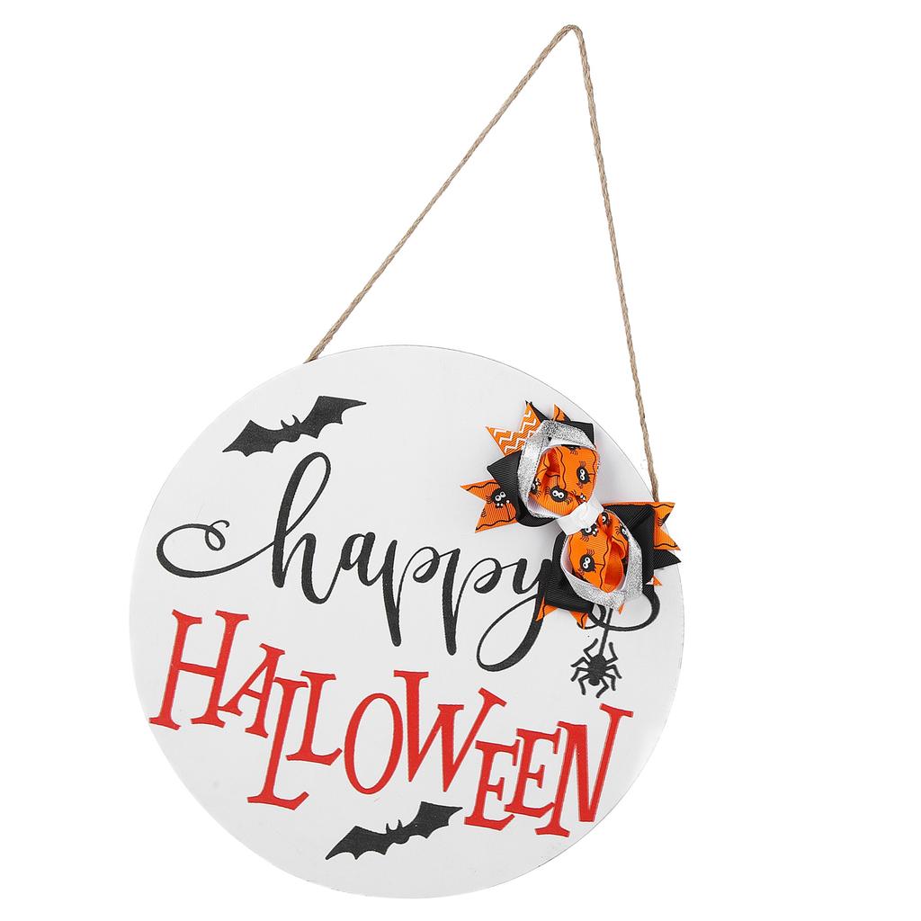 Door Sign Wooden Hanging Halloween Ornament Sign for for Outdoor Indoor Garden Home Decoration