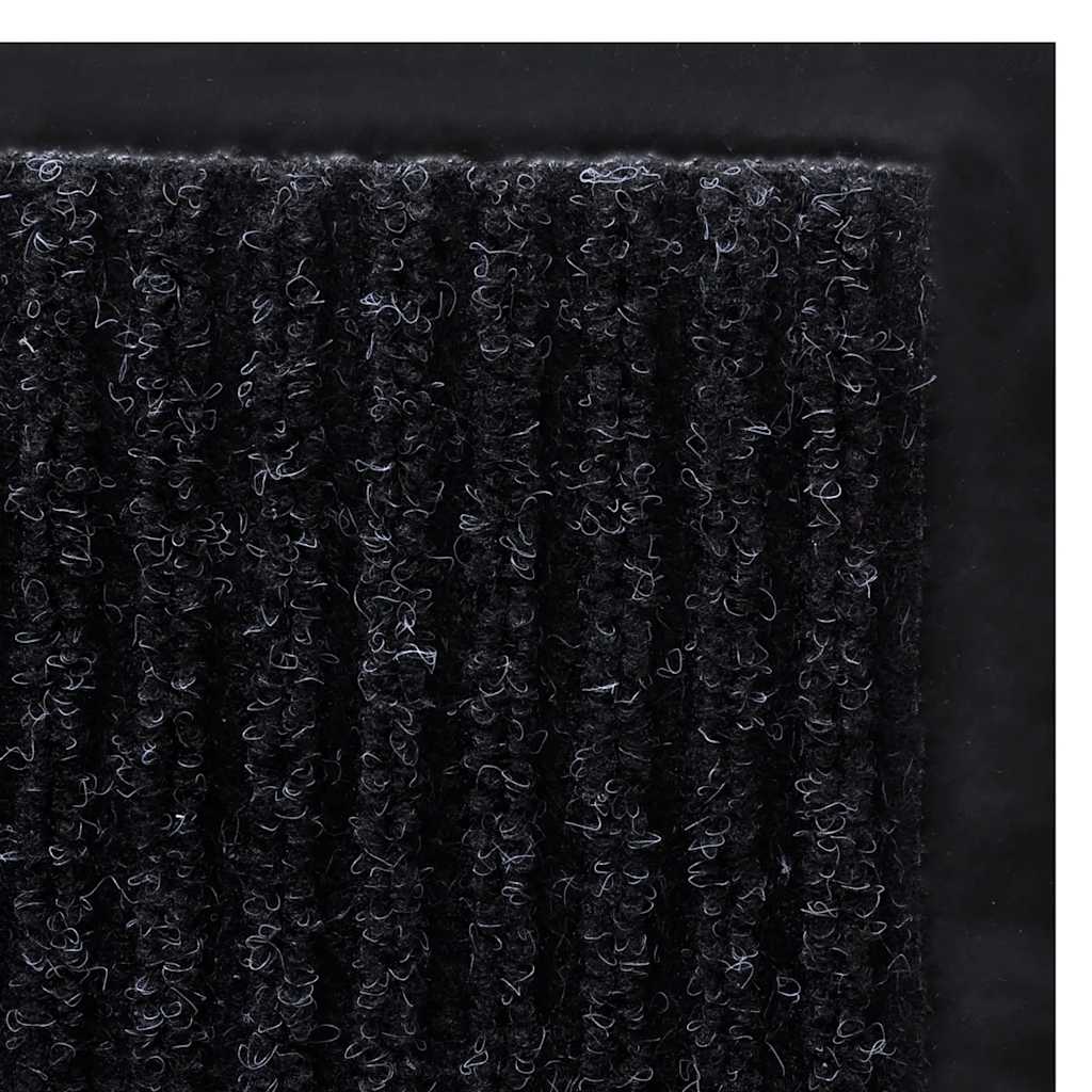 vidaXL Türmatte Schwarz 90 x 60 cm PVC