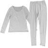 Seamless Warm Thermal Underwear Set 2 Piece Long John Top and Pant Womens Winter Autumn Under Layer Clothes