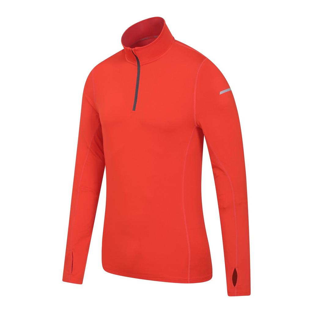 Mountain Warehouse Men's Vault Recycled Half Zip Long-Sleeved Top