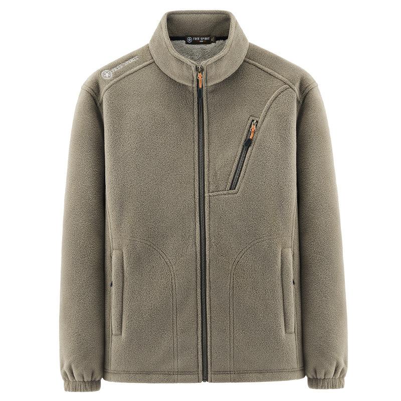 Jackets Men's Plush and Thick Jackets Fleece Jackets Warm Fleece Fleece Jackets