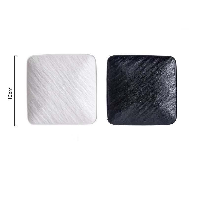 Abay Square Ceramic Sushi & Snack Plates