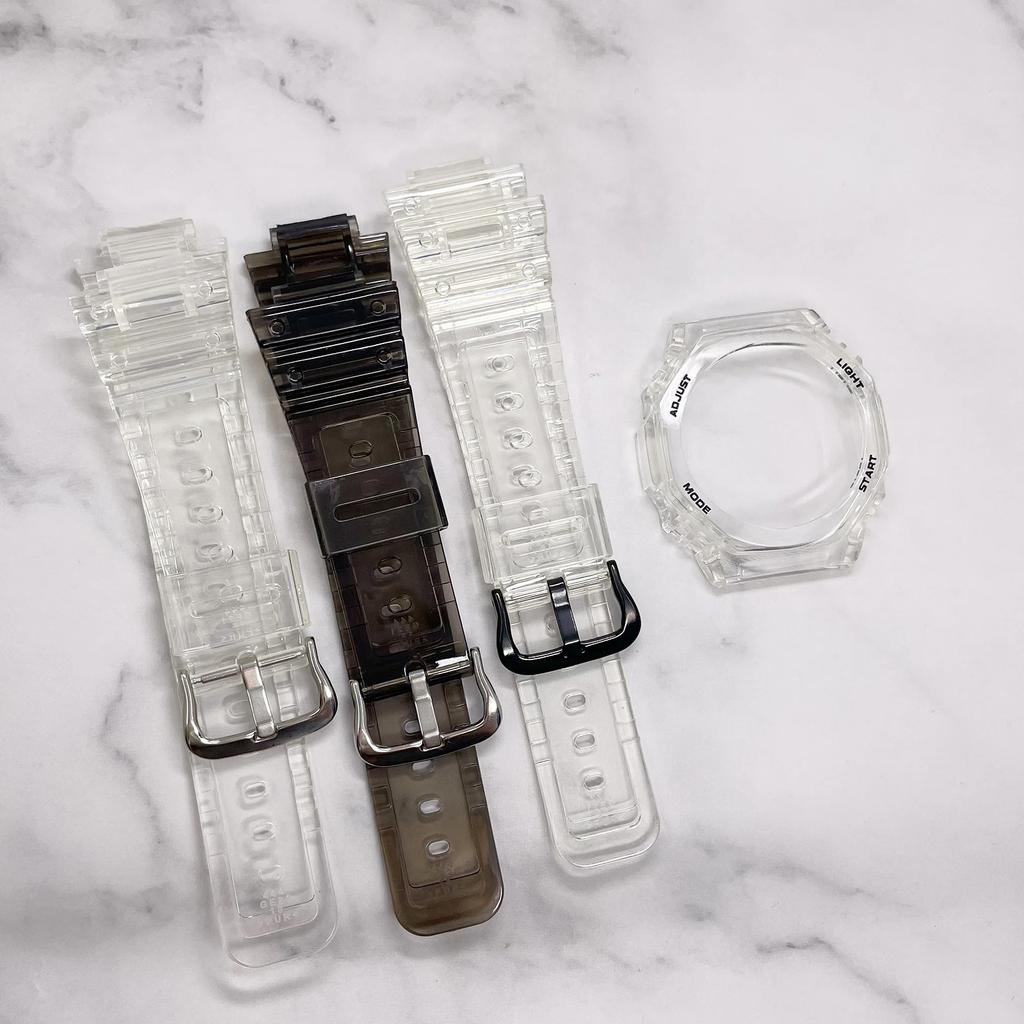 Uhrenzubehör für GA-2100 Gummi Ersatzarmband Lünette Gehäuse GA2100 GA2110 GA-B2100 Harz Uhrenarmband Herren Sport