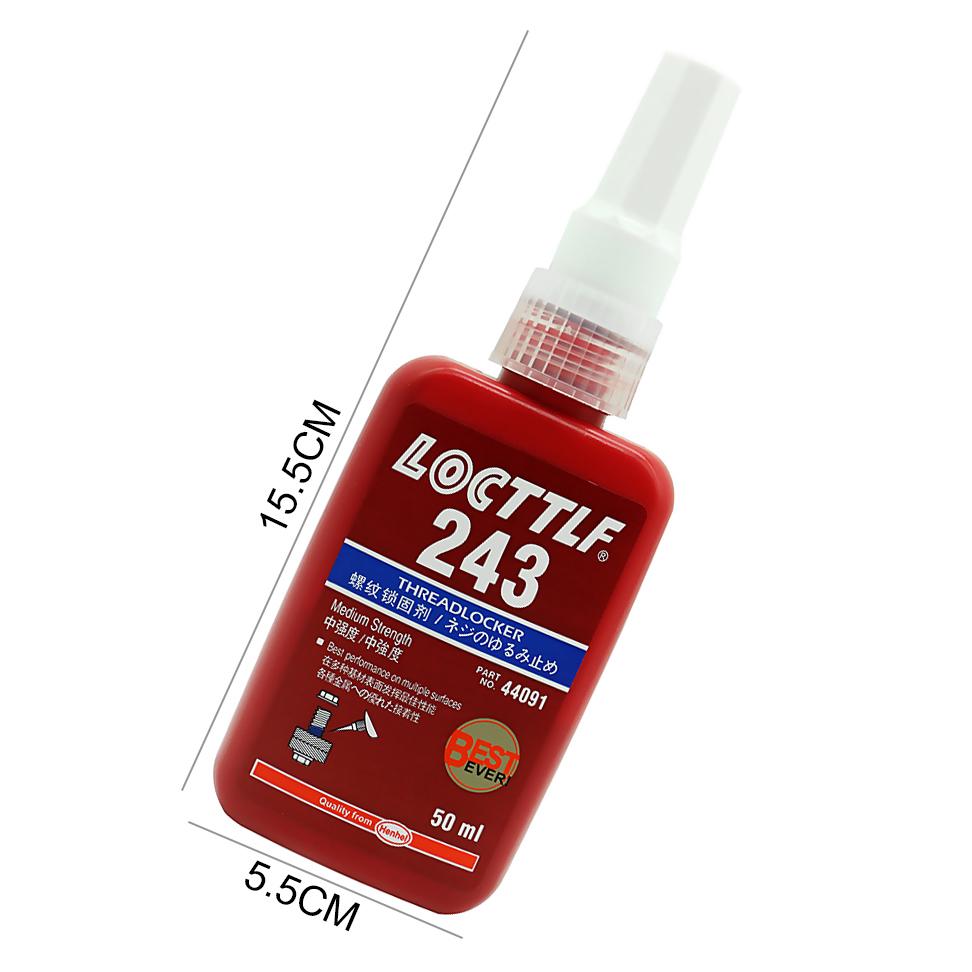 Buy LOCTTLF 243 Medium Strength Glue Threadlocker Adhesive Polyglycol Dimethacrylate at