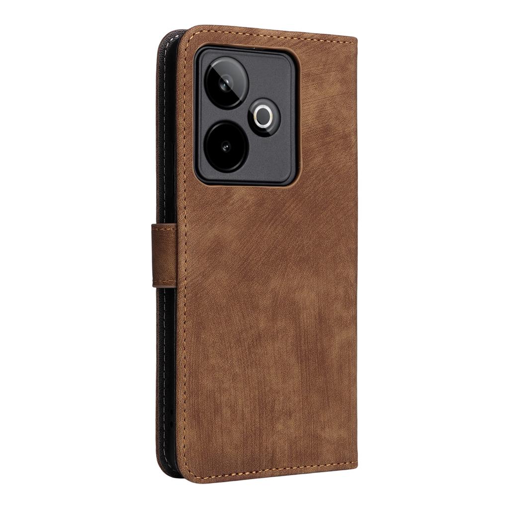 For Realme GT 7 5G Case Wallet RFID Blocking PU Leather Phone Cover Stand with Strap