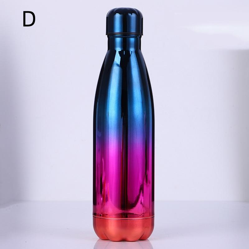 500ml Double Wall Stainles Steel Water Bottle Thermos Bottle Keep Hot and Cold Cola Cup Insulated Vacuum Flask Sport Individual