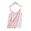 Silk Camisole for Women, V-Neck Spring/Summer Top, Trendy Base Layer, Stylish Acetate Outerwear Tank Top