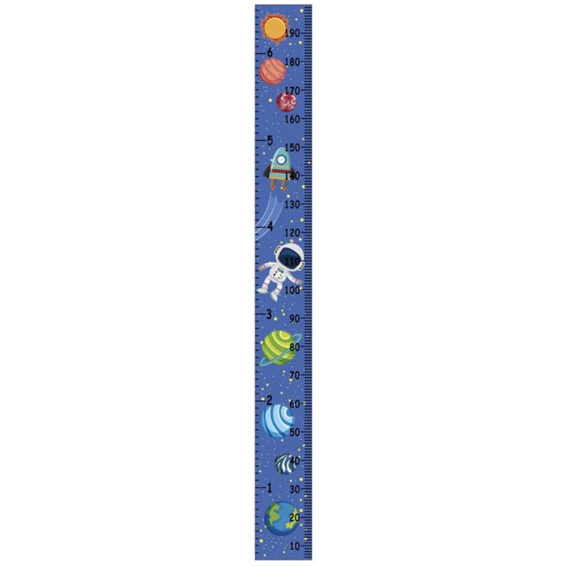 Kids Growth Measurement Ruler Wood Frame Canvas From Baby To Adult Measurement Ruler For Child's Room Living Room Decoration