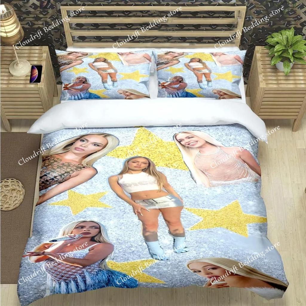 Fashion Spain Hot Female Singer B-bad G-Gyal Print Bedding Set Duvet Cover Comforter Bed Youth Kids Girl Boys Luxury Gift