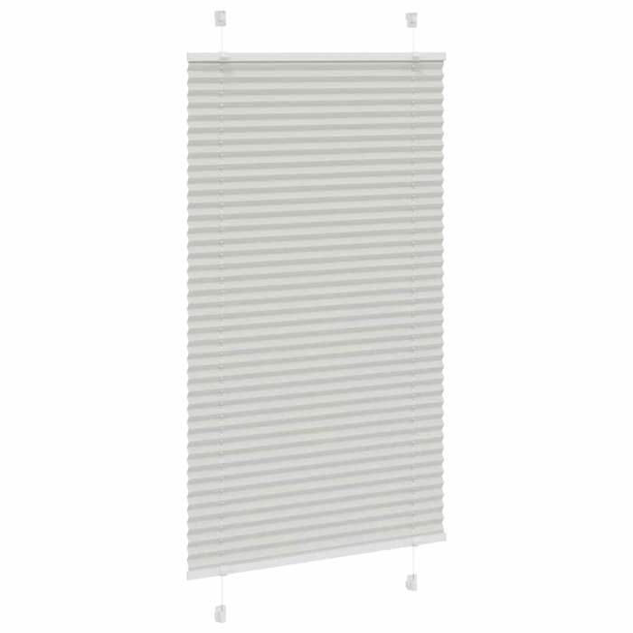 VidaXL Store Plissé Gris Clair 80x100 Cm Largeur Du Tissu 79,4 Cm, Store Plissé De Fenêtre, Store Accordéon, Store Plissé De 4015326