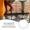Bar Stool Rubber Base Ring White Stable Floor Protector Chair Leg Cover Non Slip Pad Replacement Part for Bar Restaurant Home