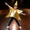 Star Costume with Hat Polyester Star-Shaped Light for Stage Performances