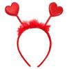 Sequins Hairband Valentine's Day Heart Headbands Red Heart Garland for Valentine