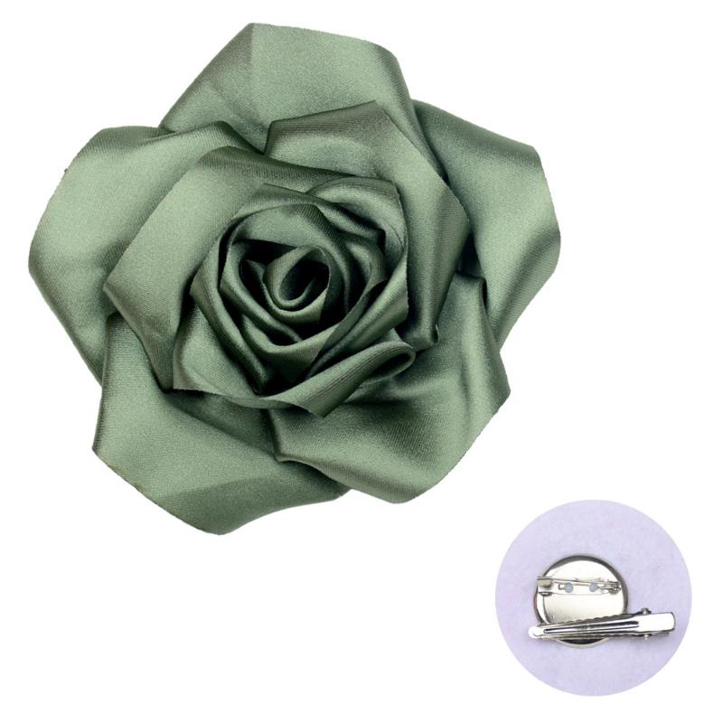 Exaggerate Multi-Layer Fabric Rose Flower Brooch For Women Girl Magazine Wedding Shoot Accessory Pin Dress Suit Corsage