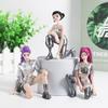 6Pcs New Kpop Devil Hunter Rumi Zoe Mira anime polyvinyl chloride character collection desktop trinkets Childrens New Year gift