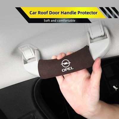 Car Handle Protection Gloves Roof Rails Soft Leather Protective Covers Imitation For Corsa Astra Insignia Vectra Zafira