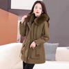 Kaiser Women's Fox Fur Collar Rabbit Fur Lined Parka Coat
