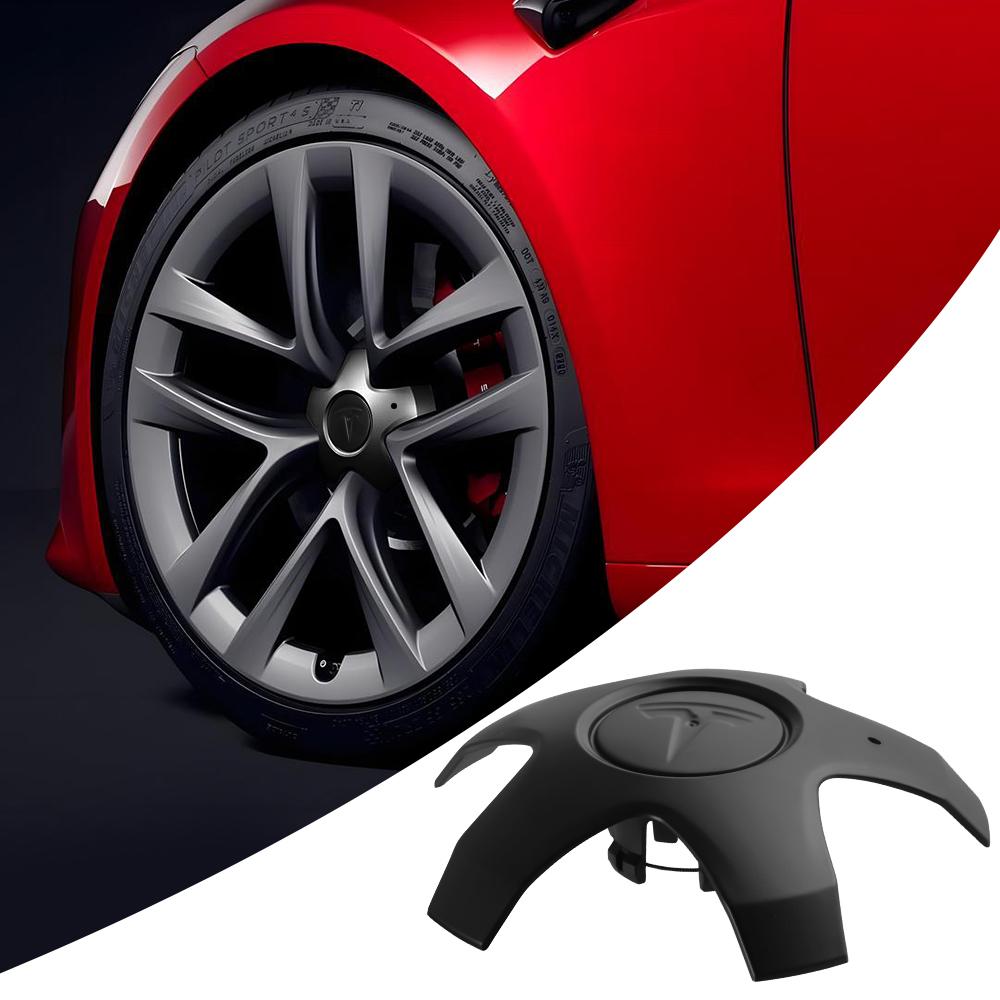 XJBRL1 20-Inch Original Car Wheel Center Hub Caps Badge Rim Hub Tesla Model X Auto Emblem Badge Accessories Wheel Rim Cover
