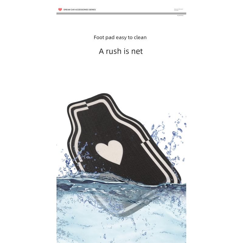 Car Foot Mat Cartoon Cute Car Anti-Dirty Main Co-Pilot Neutral Floor Mat Abrasion Resistant Floor Mat Carpet Car Mats