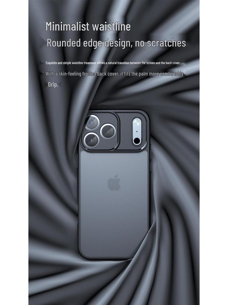 Magnetic Qi Armor Airbag Anti-Drop Frosted Case for iPhone 17 Pro Max