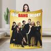 American The Big Bangs Theory Soft Warm Blanket Picnic Plush Throw Blanket Funny Couch Bed Flannel Bedspread Sofa Bed Cover