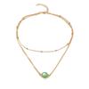 New Minimalist Pendant Women's Necklaces Cross Leaf Silver Color Knot Design Female Neck Jewelry Infinity Multilayers Collares
