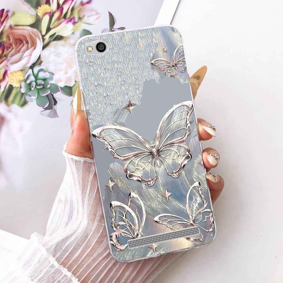 For Redmi 3 Clear Case Aesthetic Luxury Cute Cat Fashion Butterfly Funny Painted Funda For Xiaomi Redmi 3 Casing