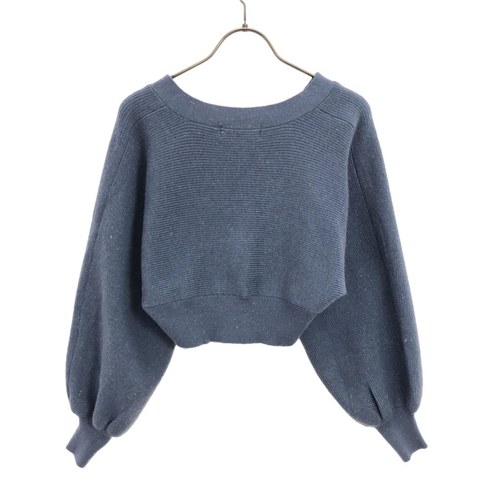 Lily Brown Long Sleeve Lame Knit Cardigan FREE Short Length LFKB235902 Women Used