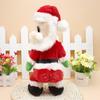 Babbo Natale di Natale con la figura di un fianco contorto che canta giocattoli elettrici per bambini