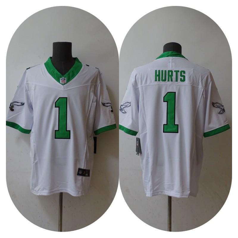 Philadelphia Eagles NFL Fotbalový dres Pánský Retro Styl Týmový Uniforma Košile Oblečení pro Fanoušky Den Zápasu