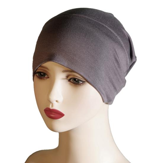 Headscarf Hat Mercerized Cotton Soft Breathable Wrinkle-Resistant Fabric Elastic Comfortable Fit Turban Hat Daily Wear