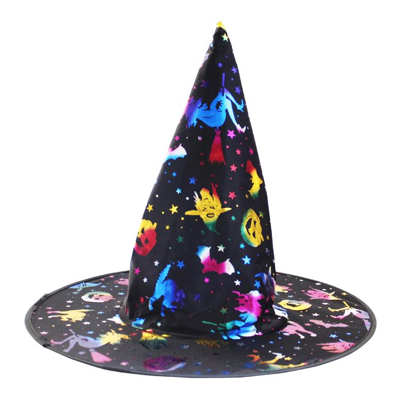 Light-Up Spiderweb Witch Hat Halloween Decoration