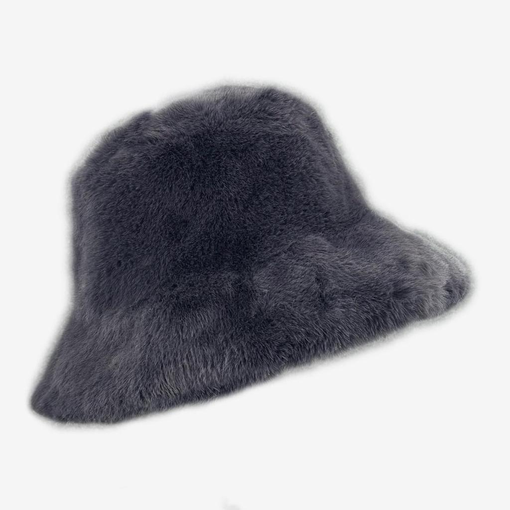 Cappello in Pelliccia di Visone Finta Pelliccia per Donna in Autunno e Inverno, Cappello da Pescatore Caldo e Ispessito, Cappello da Bacino, Protezione per le Orecchie Morbida e Pelosa e Cappello Caldo