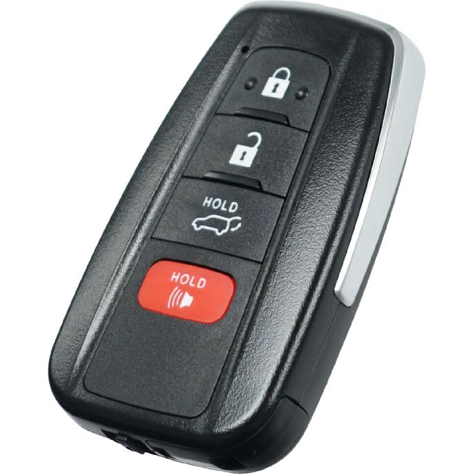 Key Fob Shell Case Replacement Fits for Toyota Highlander RAV4 RAV-4      Keyless Entry Remote Control 4 Button Pad Cover for SUV