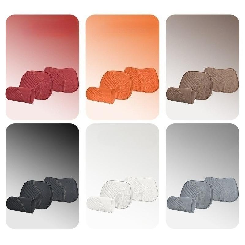 Premium Memory Cotton Neck Pillow for Car Headrest Automotive Waist Cushion Set Comfortable Neck Protection Car Neck Cushion