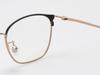 Alloaiweeo [Aloxrounz] Ar8014A C2 Half Two-Tone Black & Gold Beta Titanium Square Glasses