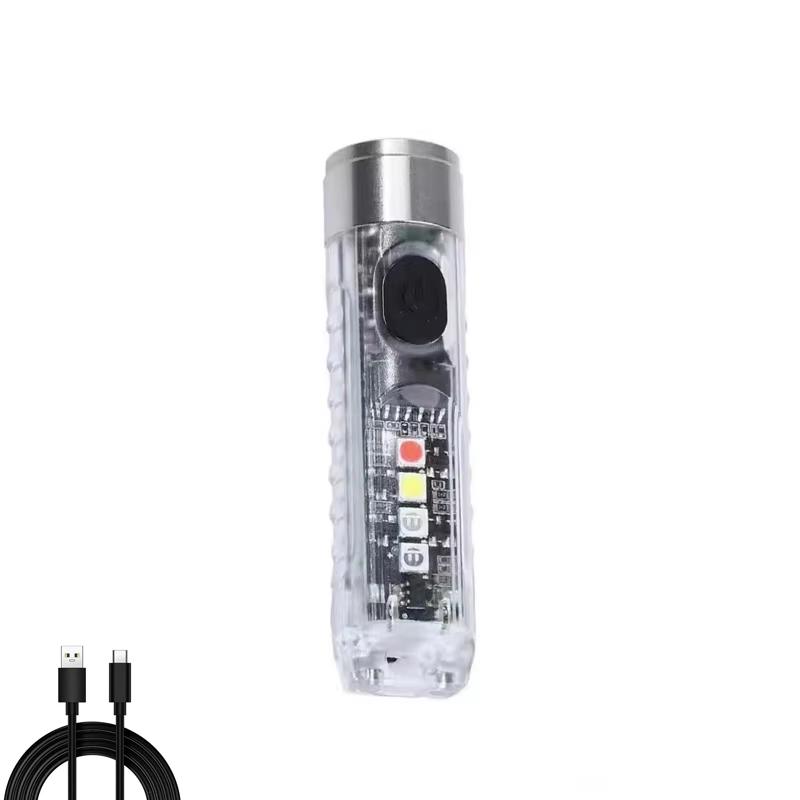 Mini lanternă LED multifuncțională impermeabilă breloc lanternă portabilă impermeabilă magnetică de avertizare camping lanterna lumină