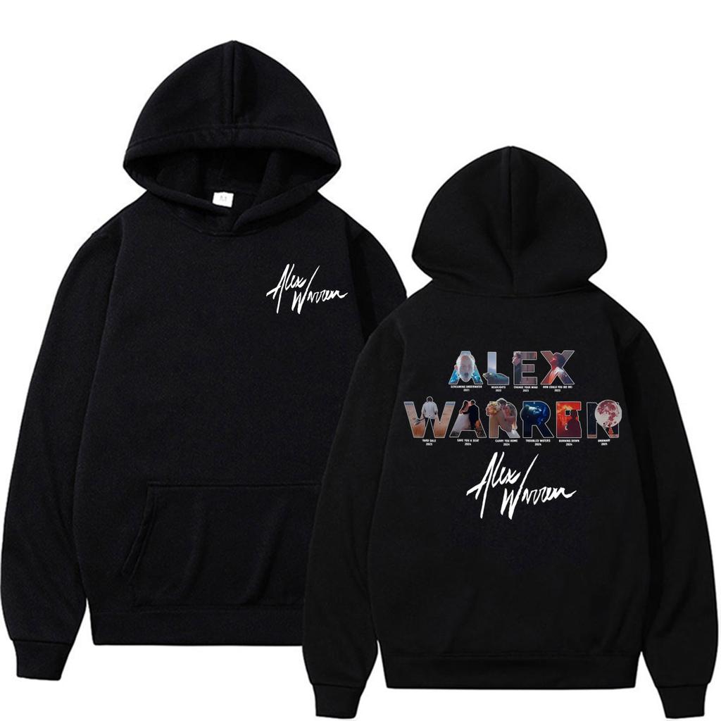 Alex Warren Album Music Song Titles Merch Hoodies Men Women Harajuku Vintage Hip Hop Sweatshirts Casual Fleece Bodywarmer Hoodie