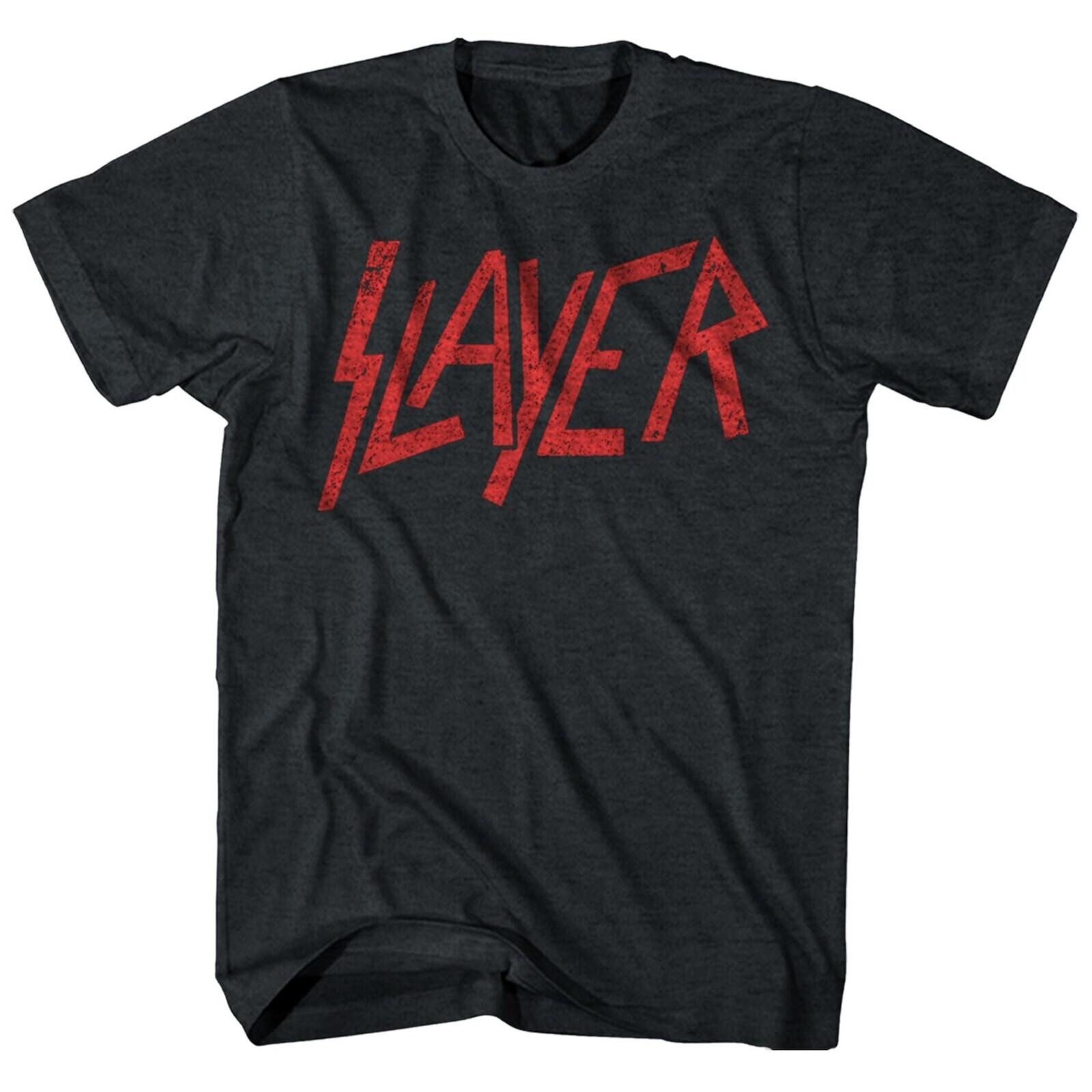 SLAYER cd cvr DISTRESSED RED LOGO Official SHIRT LAST SMALL New OOP reign awaits XXXL