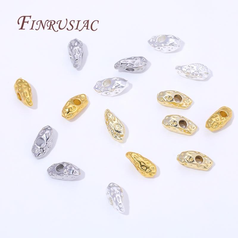 10/20Pcs 18K Gold Plated Decorative Beads,Spacers For Bead,Metal Separator Beads,Jewelry Making Supplies,Bracelets Accessories