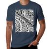Hand Drawn Polynesian Tribal Tshirt Light Athletic Short Sleeve Tee Shirt